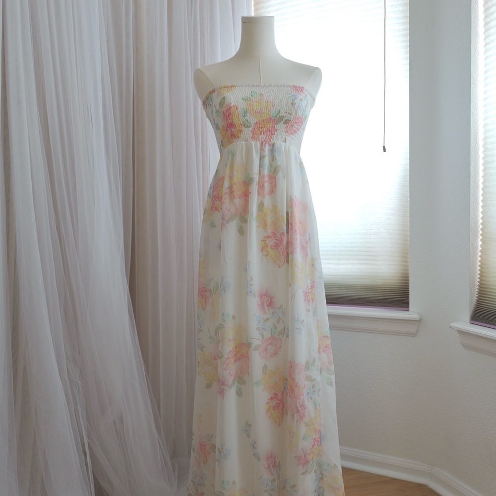 Old Navy Multicolor Floral Smocked Dress